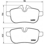 BREMBO Bremsbelagsatz, Scheibenbremse