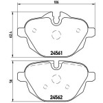 BREMBO Bremsbelagsatz, Scheibenbremse