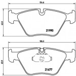 BREMBO Bremsbelagsatz, Scheibenbremse