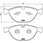 BREMBO Bremsbelagsatz, Scheibenbremse