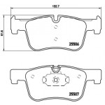 BREMBO Bremsbelagsatz, Scheibenbremse