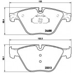 BREMBO Bremsbelagsatz, Scheibenbremse