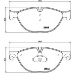 BREMBO Bremsbelagsatz, Scheibenbremse