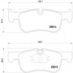 BREMBO Bremsbelagsatz, Scheibenbremse