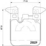 BREMBO Bremsbelagsatz, Scheibenbremse