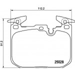 BREMBO Bremsbelagsatz, Scheibenbremse