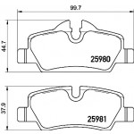 BREMBO Bremsbelagsatz, Scheibenbremse