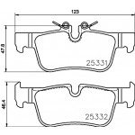 BREMBO Bremsbelagsatz, Scheibenbremse