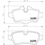 BREMBO Bremsbelagsatz, Scheibenbremse