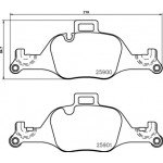 BREMBO Bremsbelagsatz, Scheibenbremse