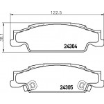 BREMBO Bremsbelagsatz, Scheibenbremse