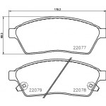 BREMBO Bremsbelagsatz, Scheibenbremse