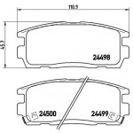 BREMBO Bremsbelagsatz, Scheibenbremse