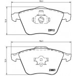 BREMBO Bremsbelagsatz, Scheibenbremse
