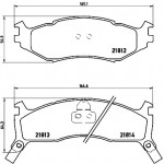 BREMBO Bremsbelagsatz, Scheibenbremse