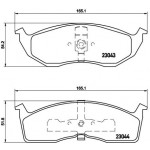 BREMBO Bremsbelagsatz, Scheibenbremse