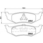 BREMBO Bremsbelagsatz, Scheibenbremse