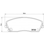 BREMBO Bremsbelagsatz, Scheibenbremse