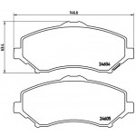 BREMBO Bremsbelagsatz, Scheibenbremse