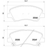 BREMBO Bremsbelagsatz, Scheibenbremse