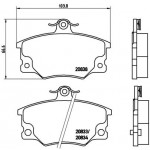 BREMBO Bremsbelagsatz, Scheibenbremse