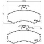 BREMBO Bremsbelagsatz, Scheibenbremse