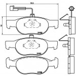 BREMBO Bremsbelagsatz, Scheibenbremse