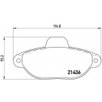 BREMBO Bremsbelagsatz, Scheibenbremse