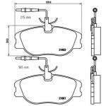 BREMBO Bremsbelagsatz, Scheibenbremse