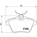 BREMBO Bremsbelagsatz, Scheibenbremse