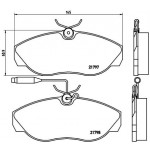 BREMBO Bremsbelagsatz, Scheibenbremse