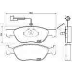 BREMBO Bremsbelagsatz, Scheibenbremse