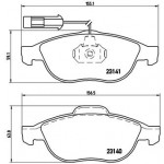 BREMBO Bremsbelagsatz, Scheibenbremse