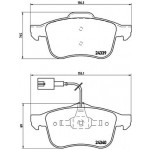 BREMBO Bremsbelagsatz, Scheibenbremse