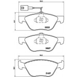 BREMBO Bremsbelagsatz, Scheibenbremse