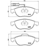 BREMBO Bremsbelagsatz, Scheibenbremse