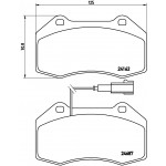 BREMBO Bremsbelagsatz, Scheibenbremse