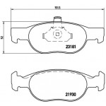 BREMBO Bremsbelagsatz, Scheibenbremse