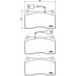 BREMBO Bremsbelagsatz, Scheibenbremse