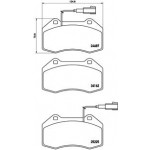BREMBO Bremsbelagsatz, Scheibenbremse