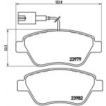 BREMBO Bremsbelagsatz, Scheibenbremse