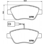 BREMBO Bremsbelagsatz, Scheibenbremse