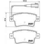 BREMBO Bremsbelagsatz, Scheibenbremse