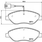 BREMBO Bremsbelagsatz, Scheibenbremse