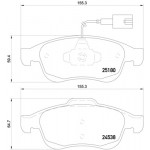 BREMBO Bremsbelagsatz, Scheibenbremse