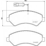 BREMBO Bremsbelagsatz, Scheibenbremse