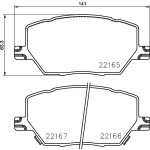 BREMBO Bremsbelagsatz, Scheibenbremse