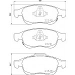 BREMBO Bremsbelagsatz, Scheibenbremse