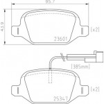 BREMBO Bremsbelagsatz, Scheibenbremse