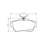 BREMBO Bremsbelagsatz, Scheibenbremse